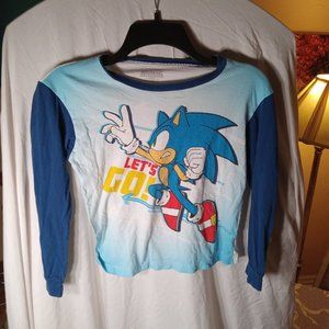 Sonic The Hedgehog Sega Basics Kids Boys Size 12 Longsleeve